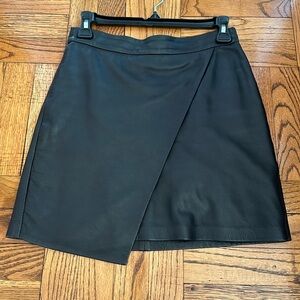 Madewell leather skirt